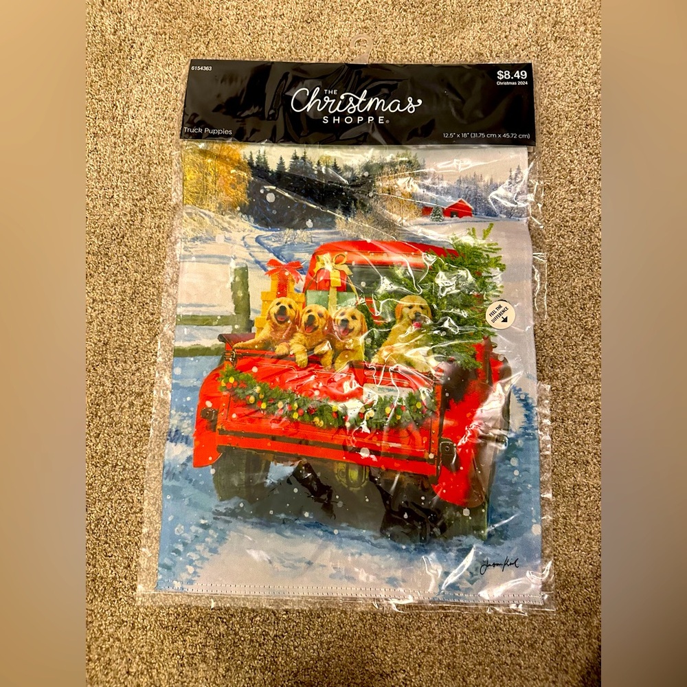 Christmas yard flag